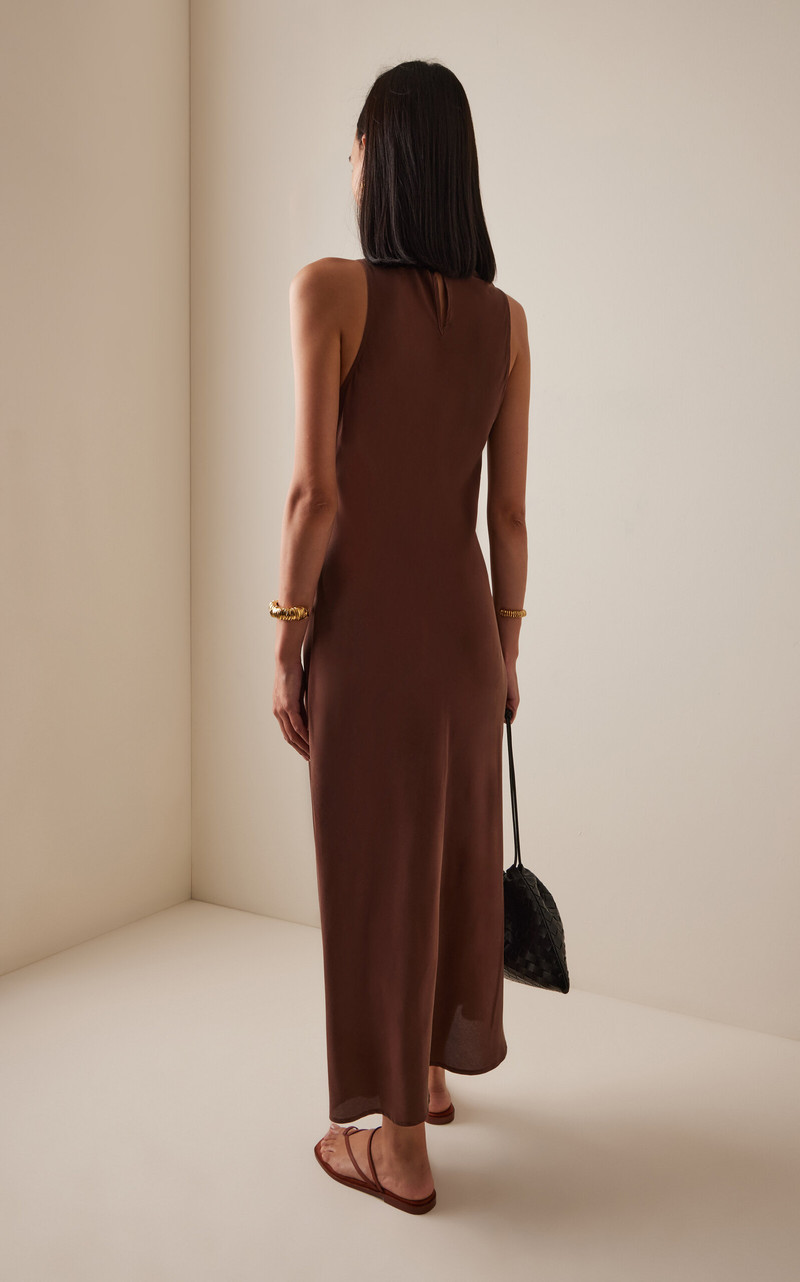 The Valencia Dress brown 4