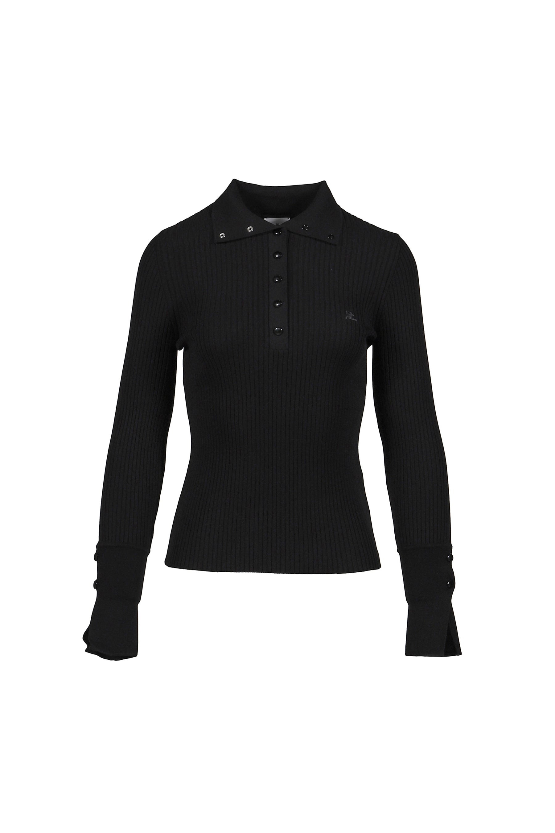 CLASSIC RIB POLO / BLACK - 1