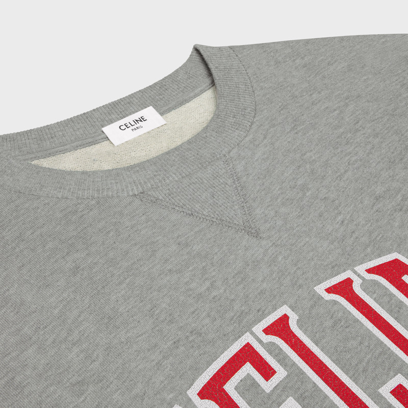 celine loose sweatshirt in COTTON FLEECE 3