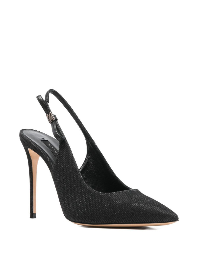 CASADEI 100mm slingback pumps outlook