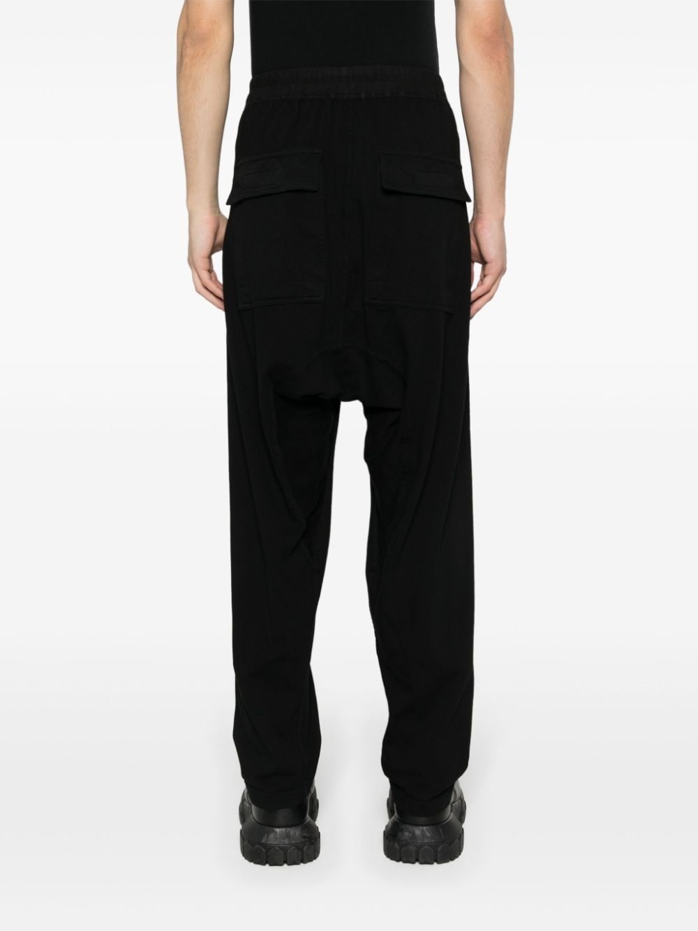 organic-cotton drop-crotch trousers - 4