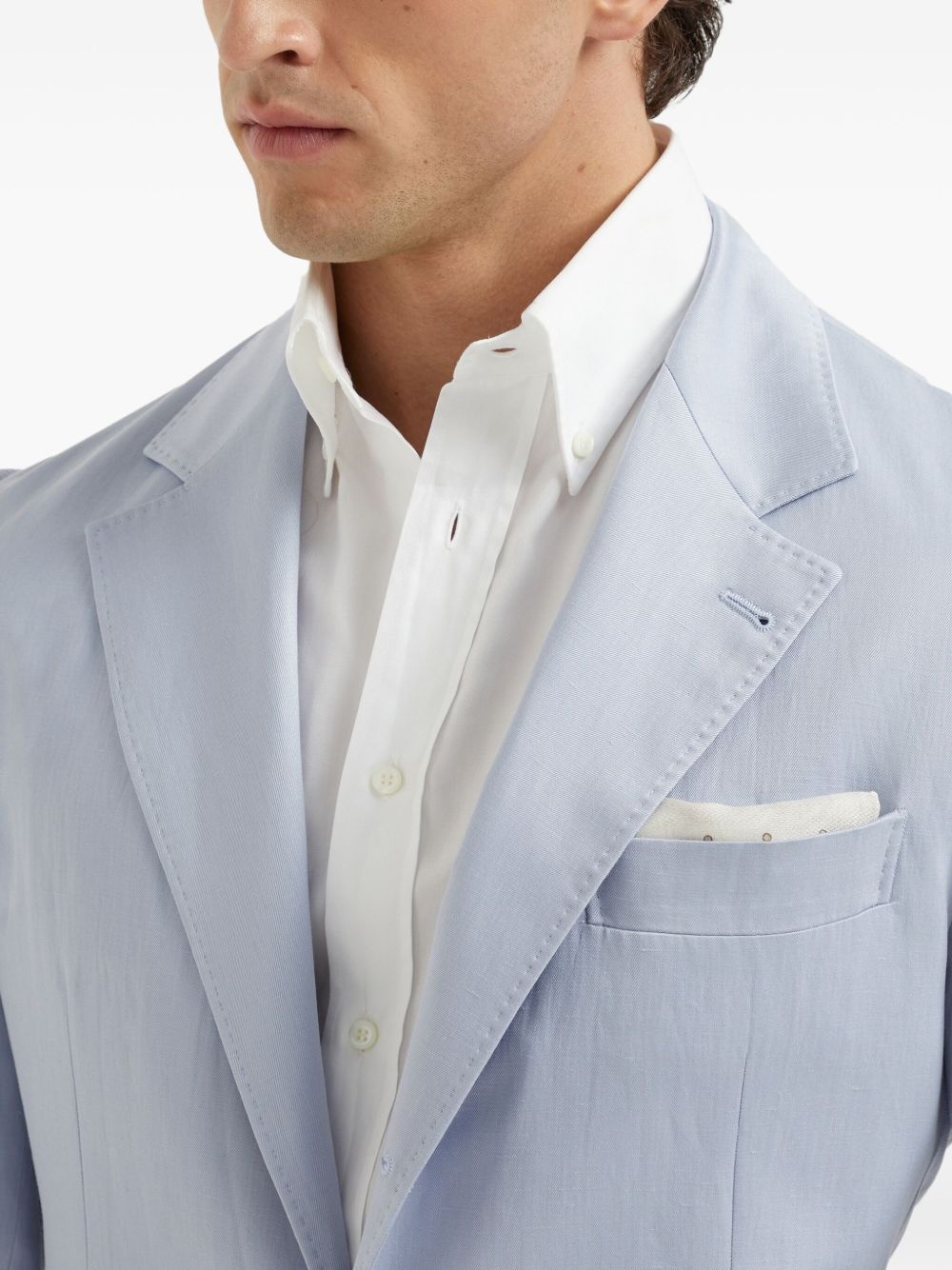 twill-weave blazer - 5