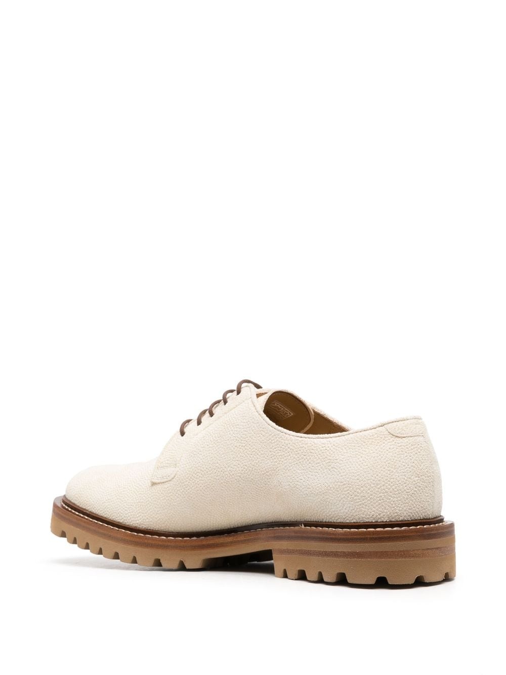 lace-up leather derby shoes - 3