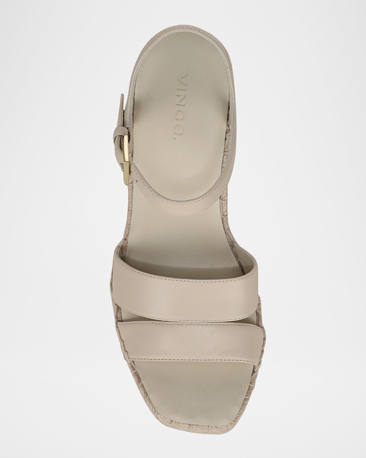 Gwen Leather Espadrille Wedge Sandals - 4