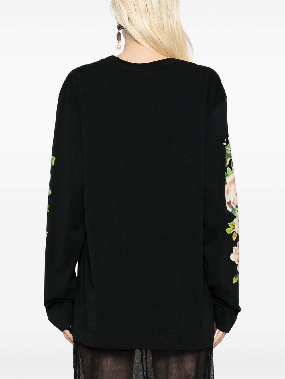 floral-print T-shirt - 4