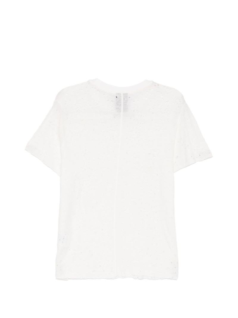thom/krom distressed-effect T-shirt outlook