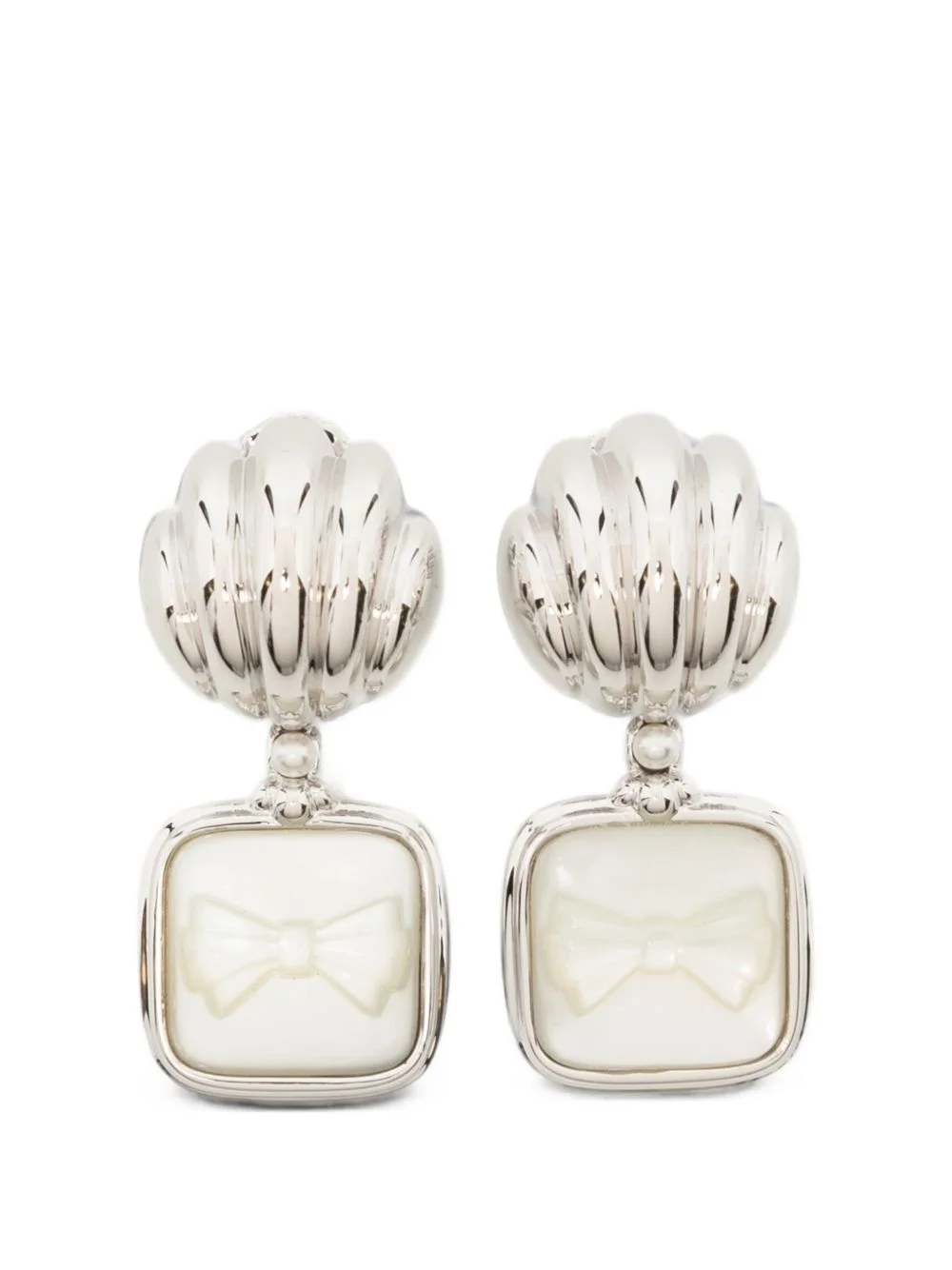 bow detail earrings - 1