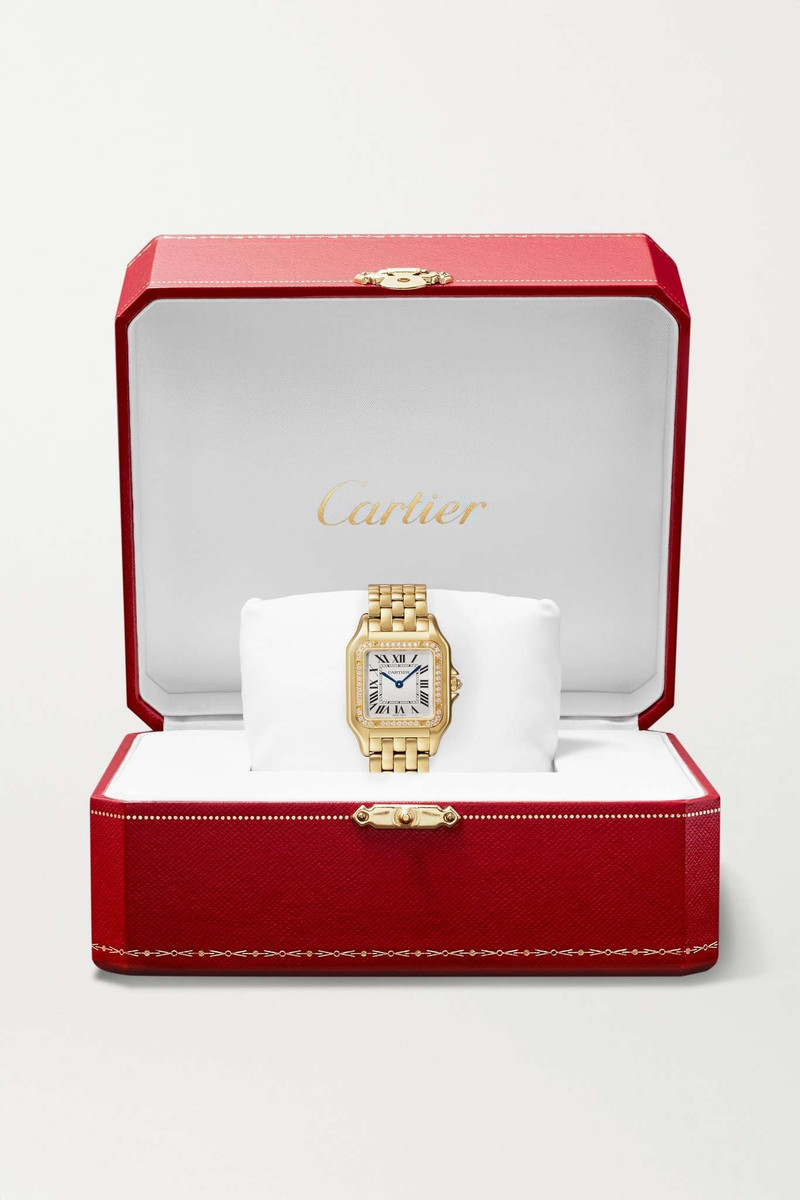 Panthère de Cartier medium 26.7mm 18-karat gold diamond watch 7