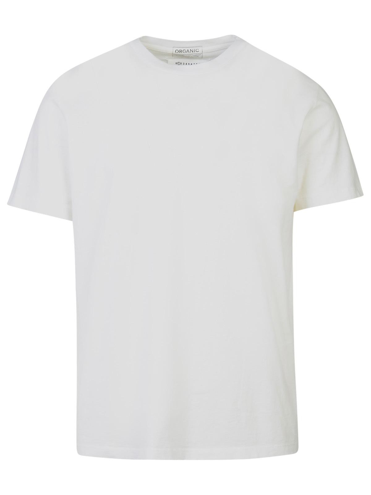 Maison Margiela Set Of 3 White Cotton T-Shirts Men - 4