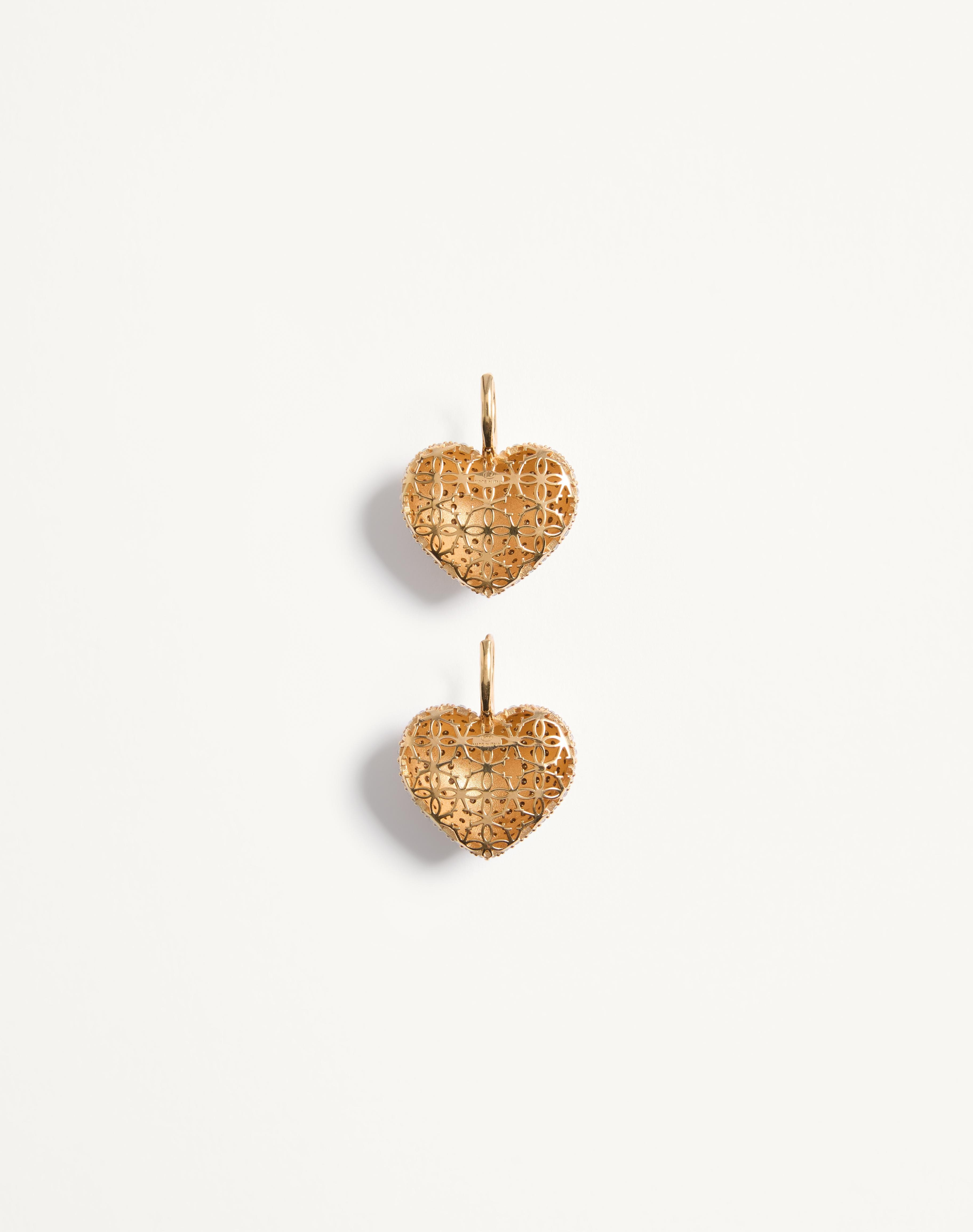 COEUR ROYAL METAL, ENAMEL AND SWAROVSKI® CRYSTAL EARRINGS - 5