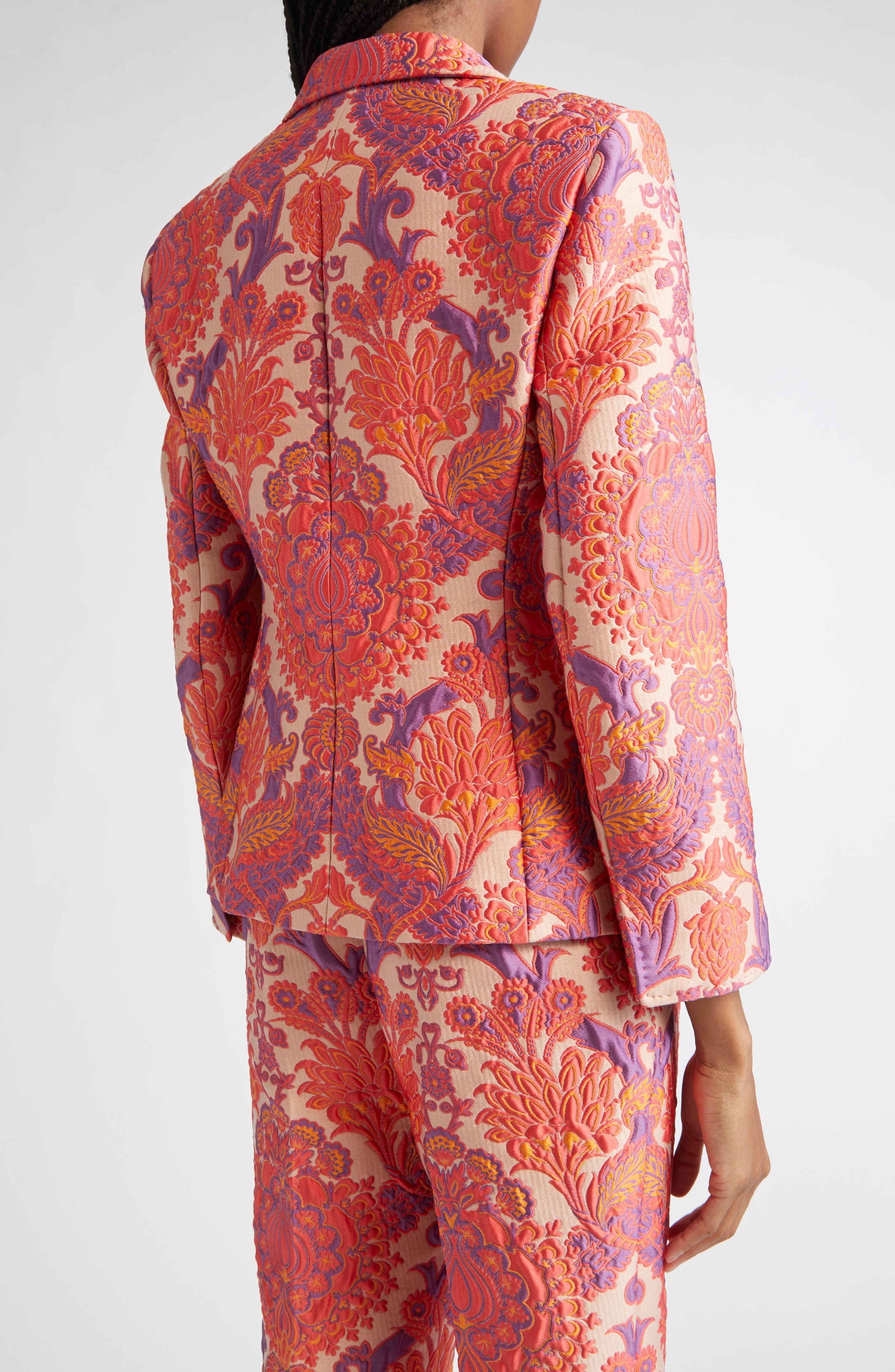 Etro Paisley Metallic Brocade Single Breasted Blazer in Var. Multicolor F.do Bianco at Nordstrom - 3