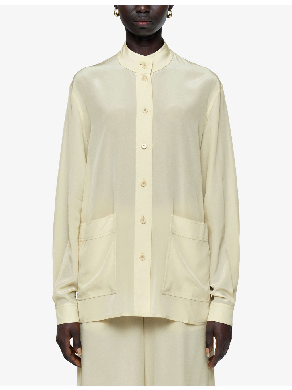 Lamy Patch-Pocket Silk-Crepe Jacket - 2
