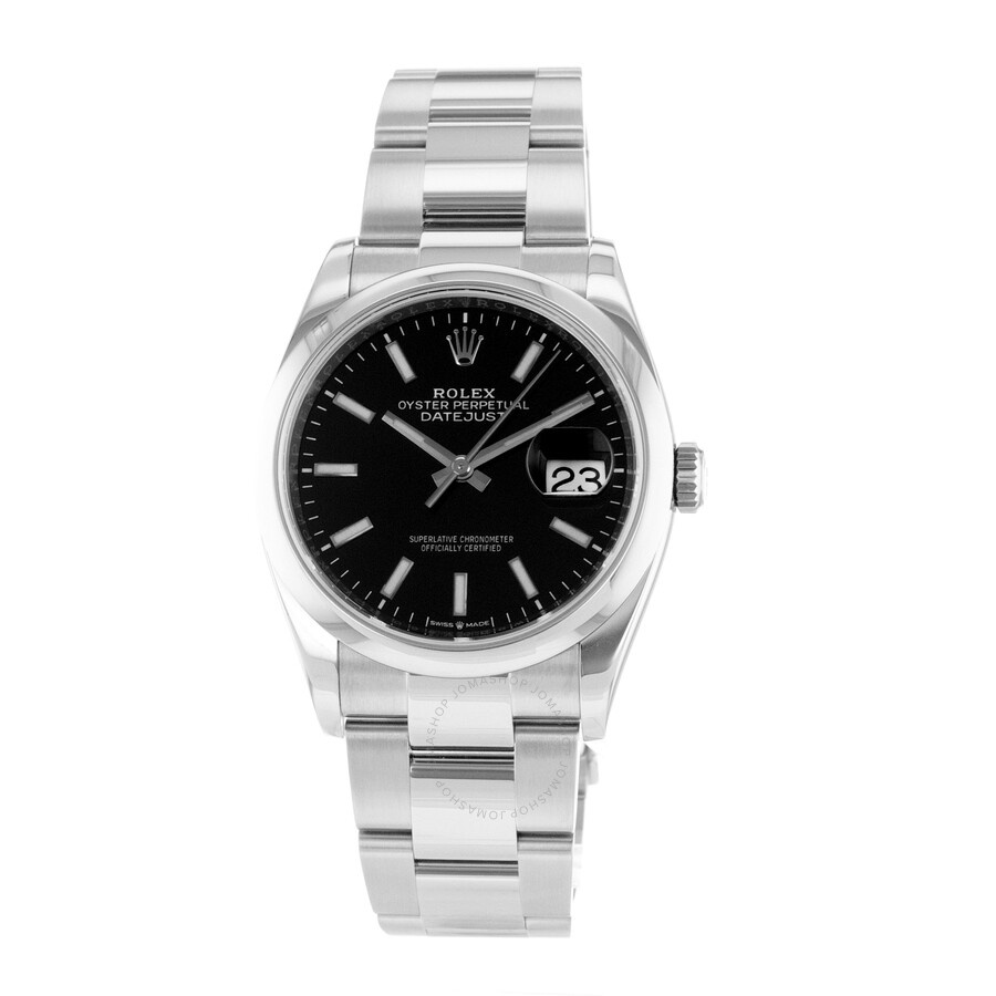 Pre-owned Rolex Datejust 36 Automatic Chronometer Black Dial Men's Watch 126200 BKSO - 3