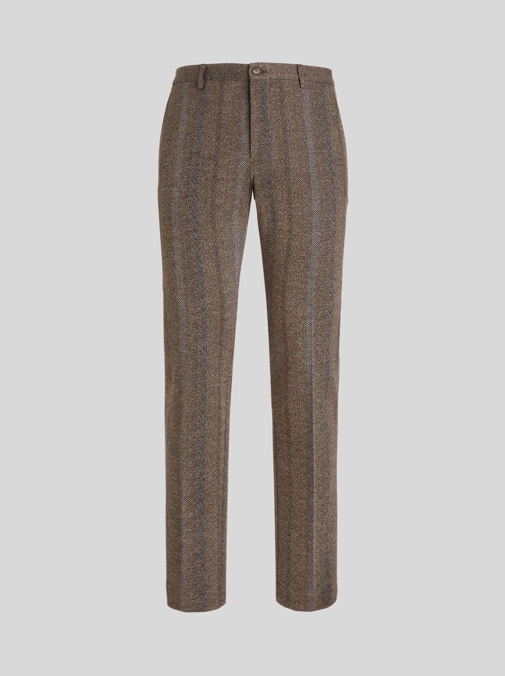 JERSEY TROUSERS WITH TWILL PATTERN - 1