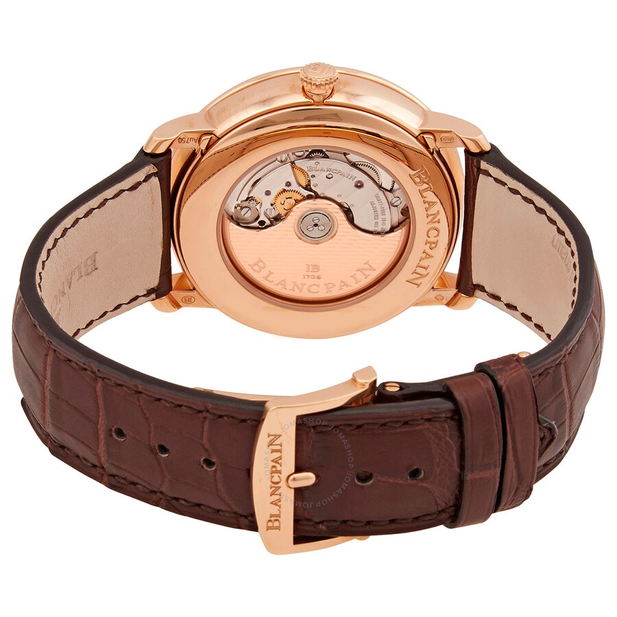 Blancpain Villeret 18k Rose Gold Automatic Grey Dial Men's Watch N06670A036042N055B - 3