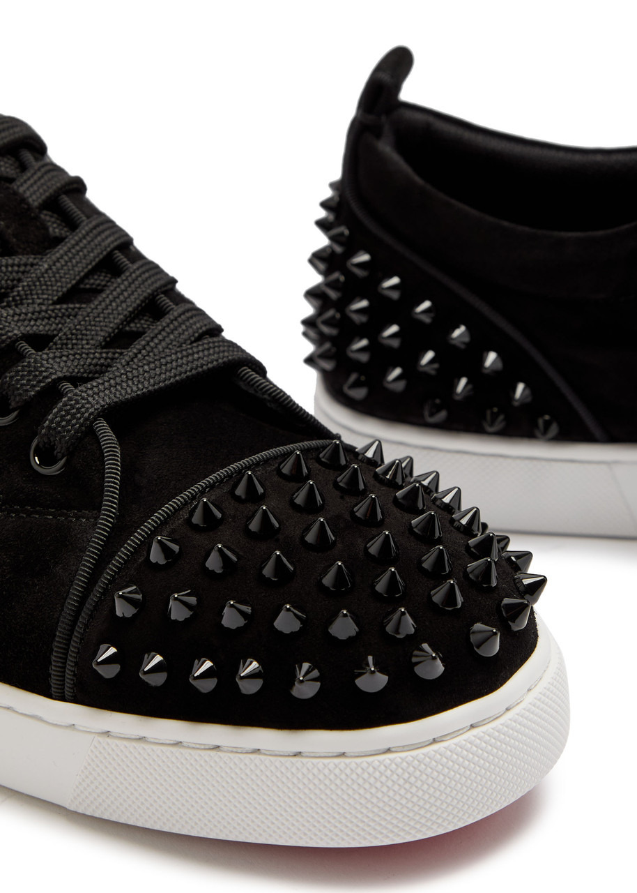 Christian Louboutin Louise Junior Spikes Suede Sneakers - 4