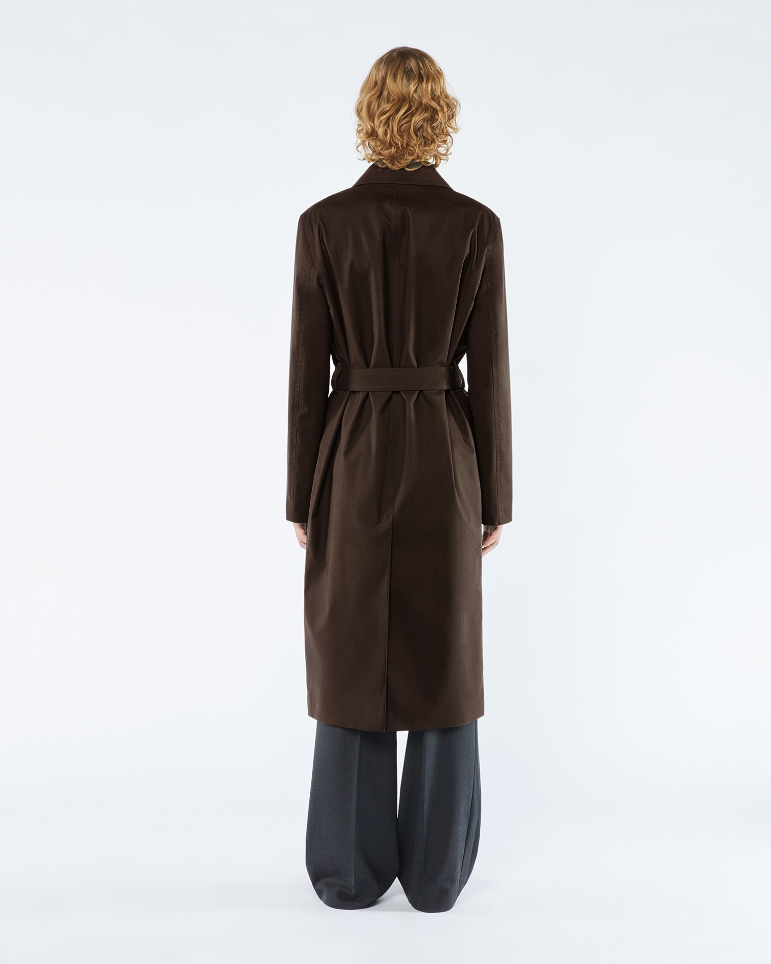 KILAN - Water-repellent wool coat - Dark brown - 4
