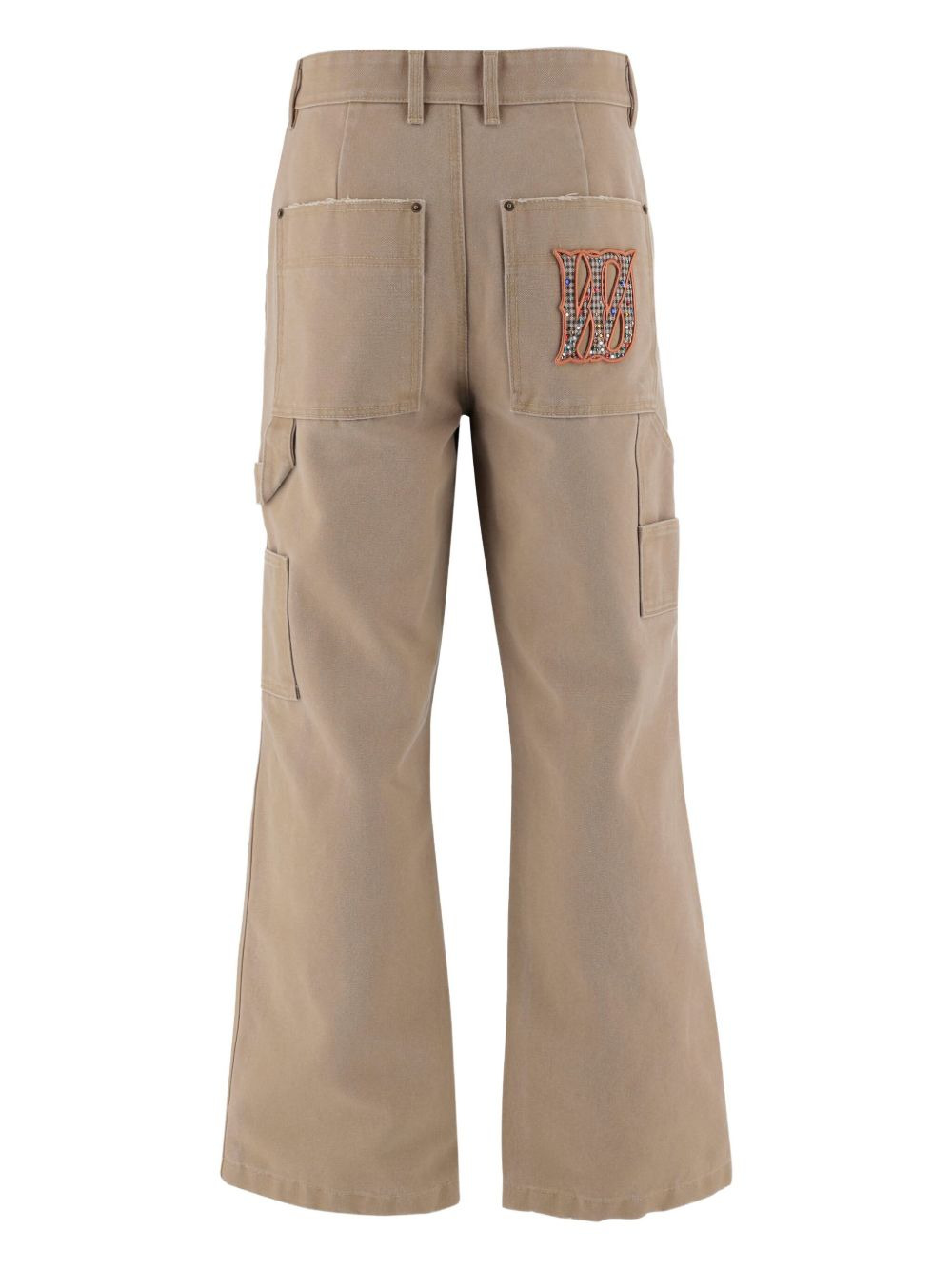 multi-pocket logo trousers - 2
