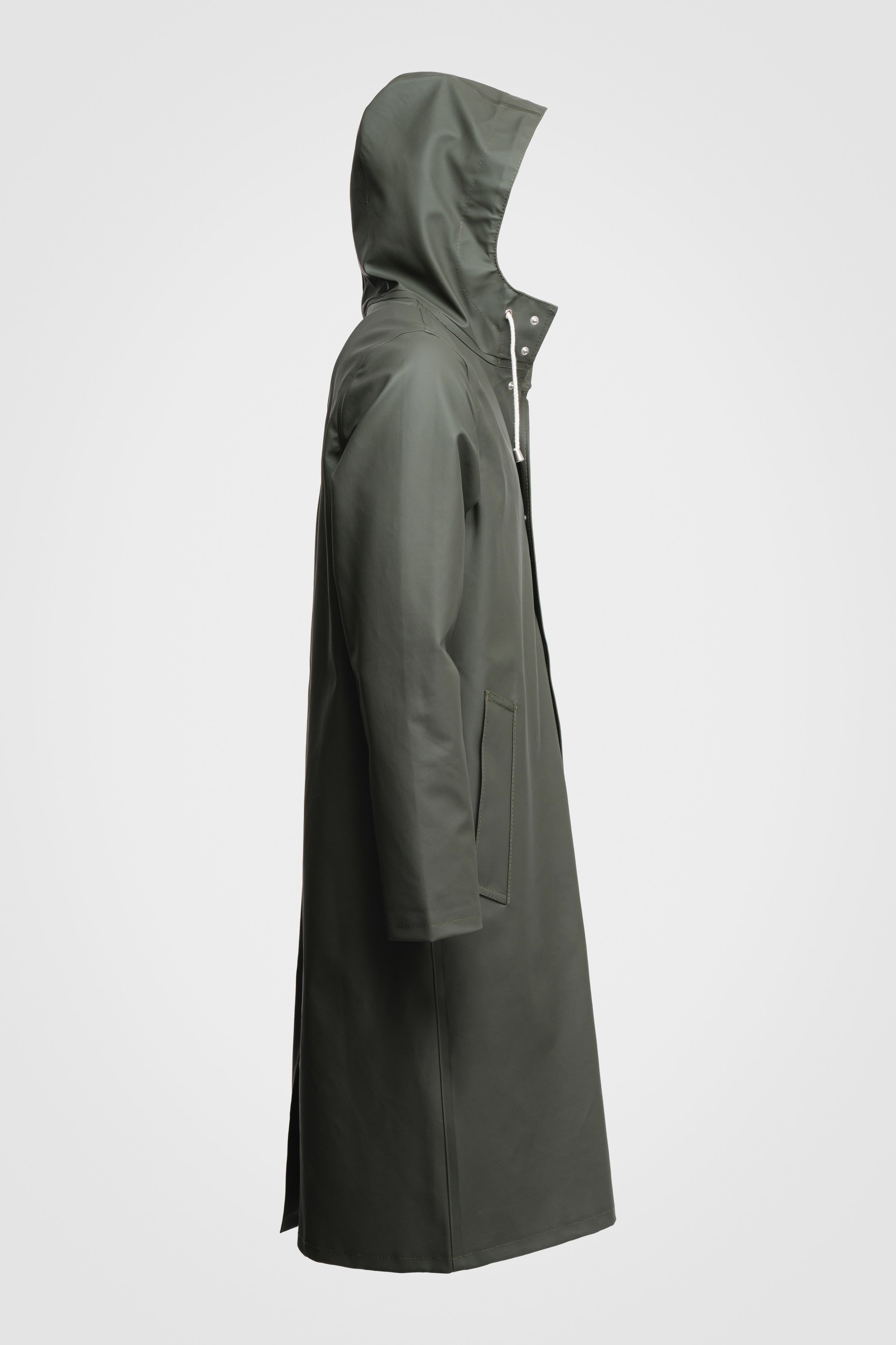 Stockholm Long Raincoat Green - 5