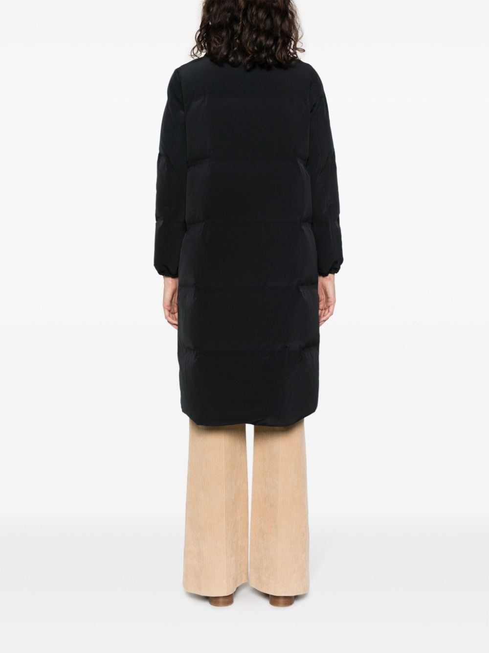 zip-up padded coat - 8