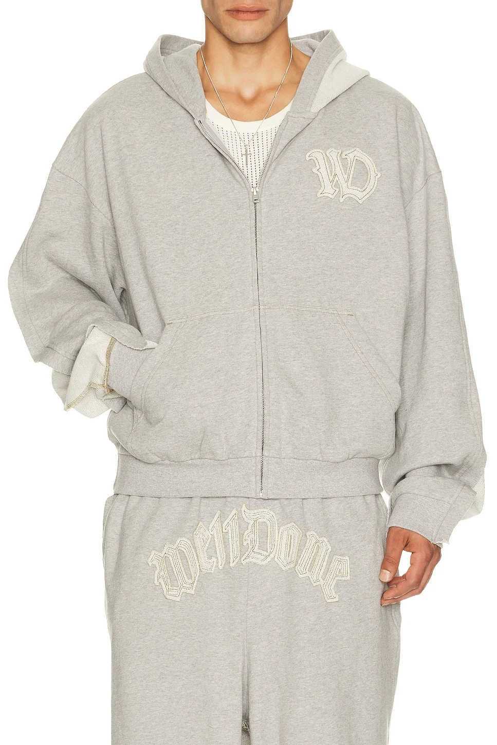 Inside-Out Zip Up Hoodie - 1