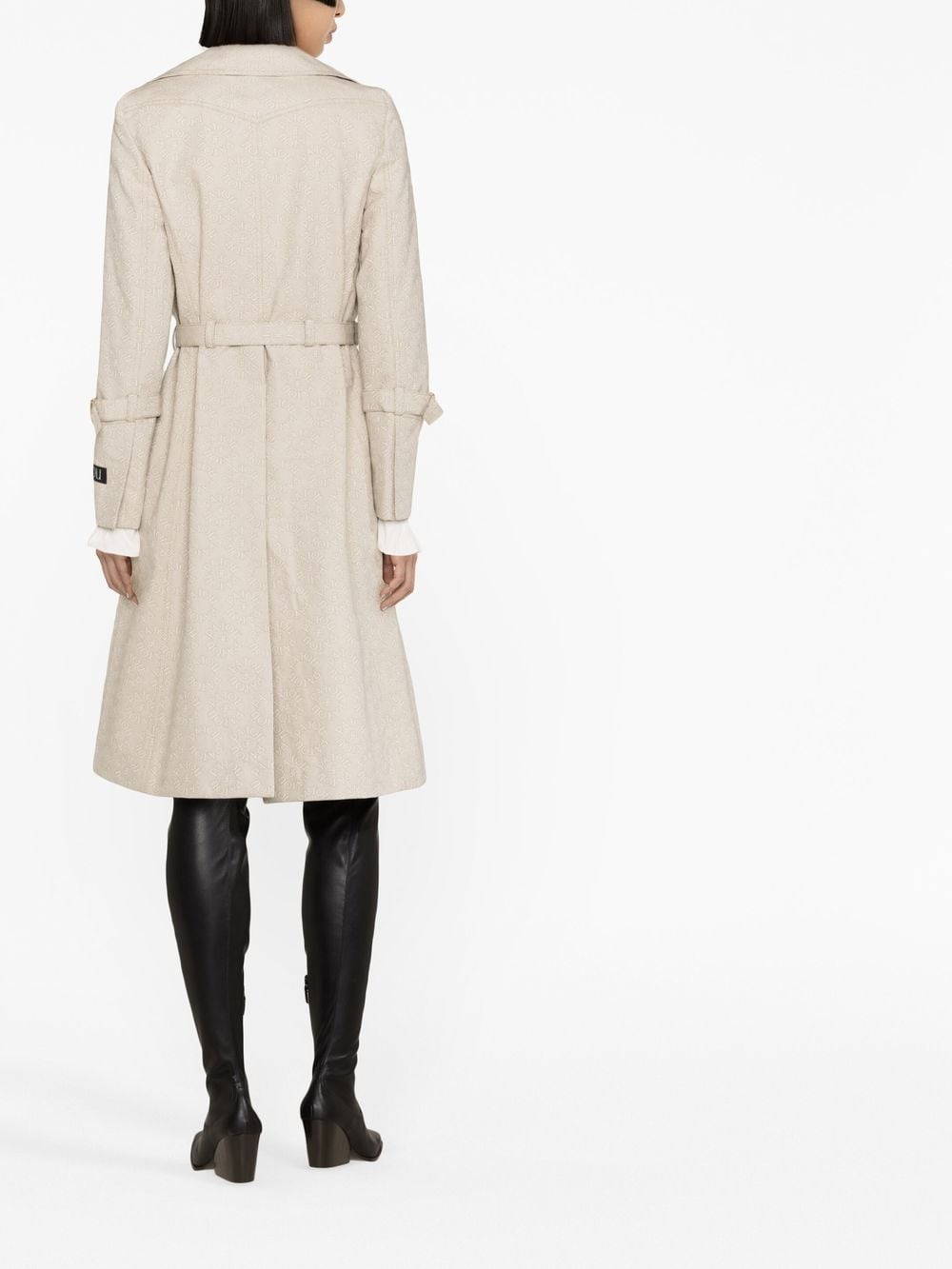 belted trench coat - 4