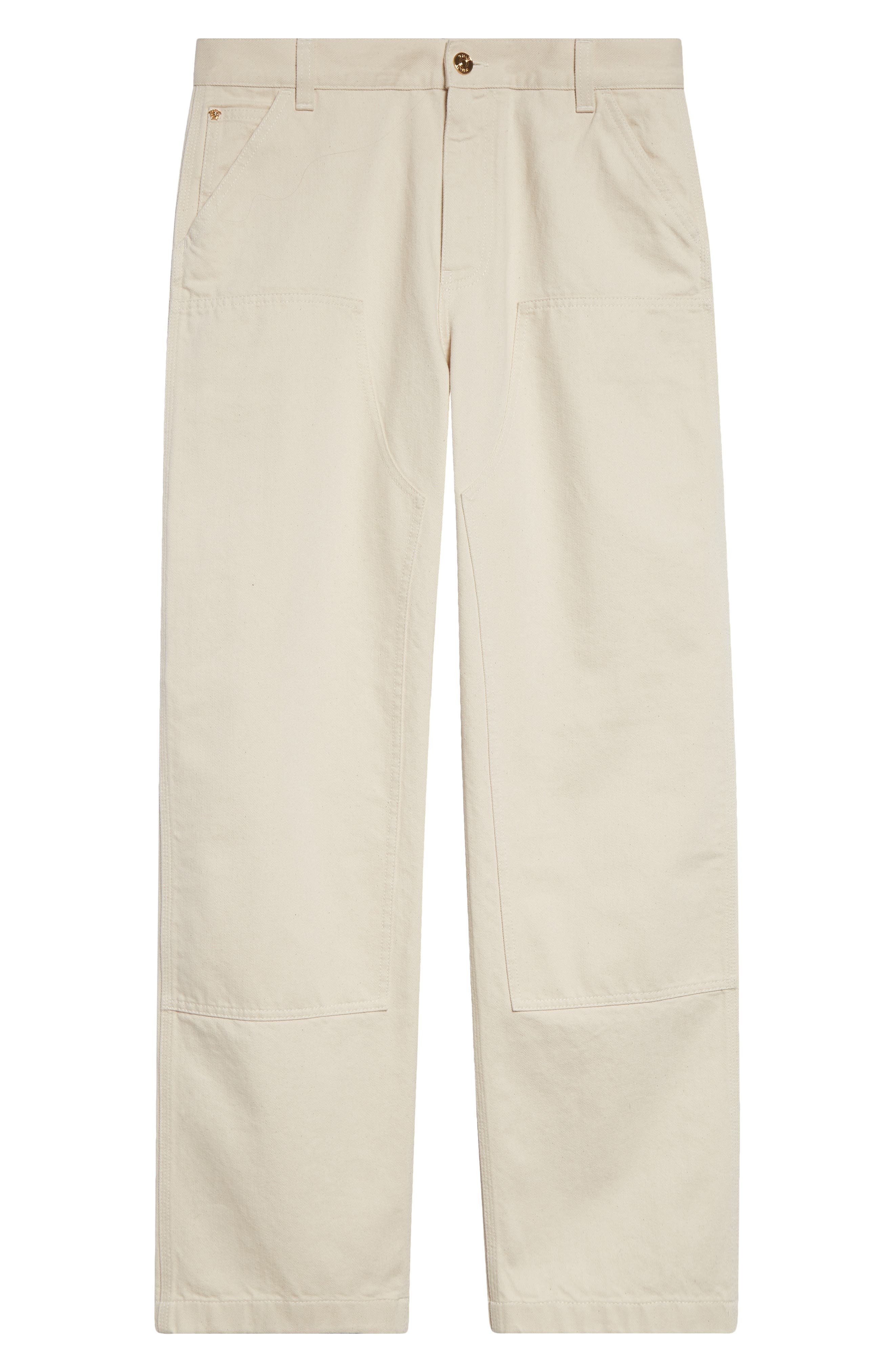 Versace Medusa Biggie Carpenter Jeans in Ecru at Nordstrom - 6
