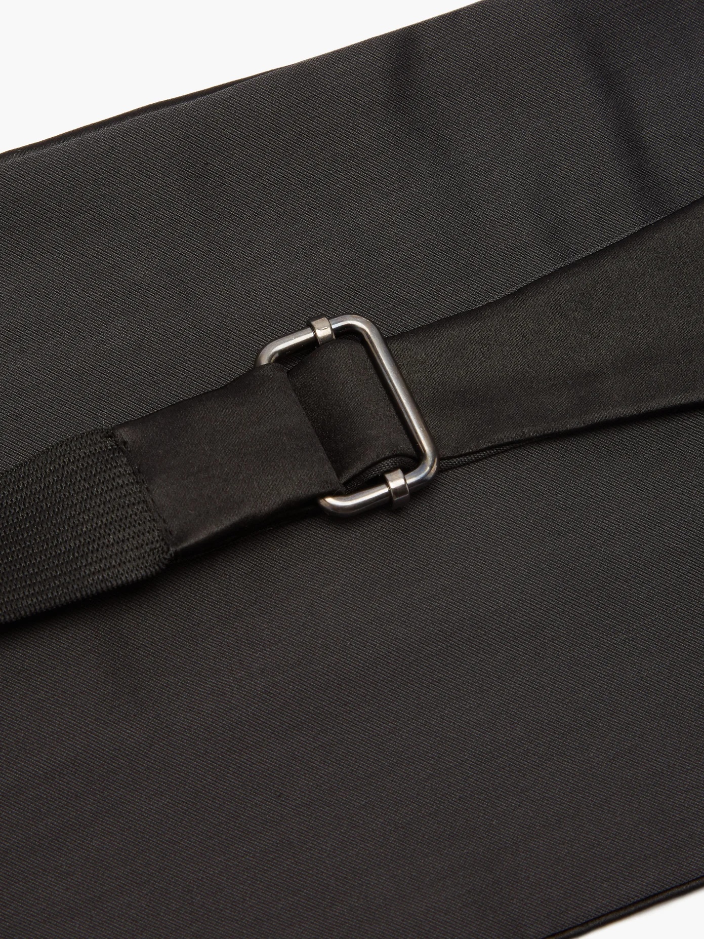 Pintuck cotton and silk cummerbund - 5