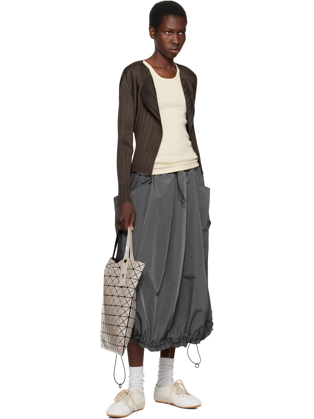 Gray Prism Metallic Tote - 4