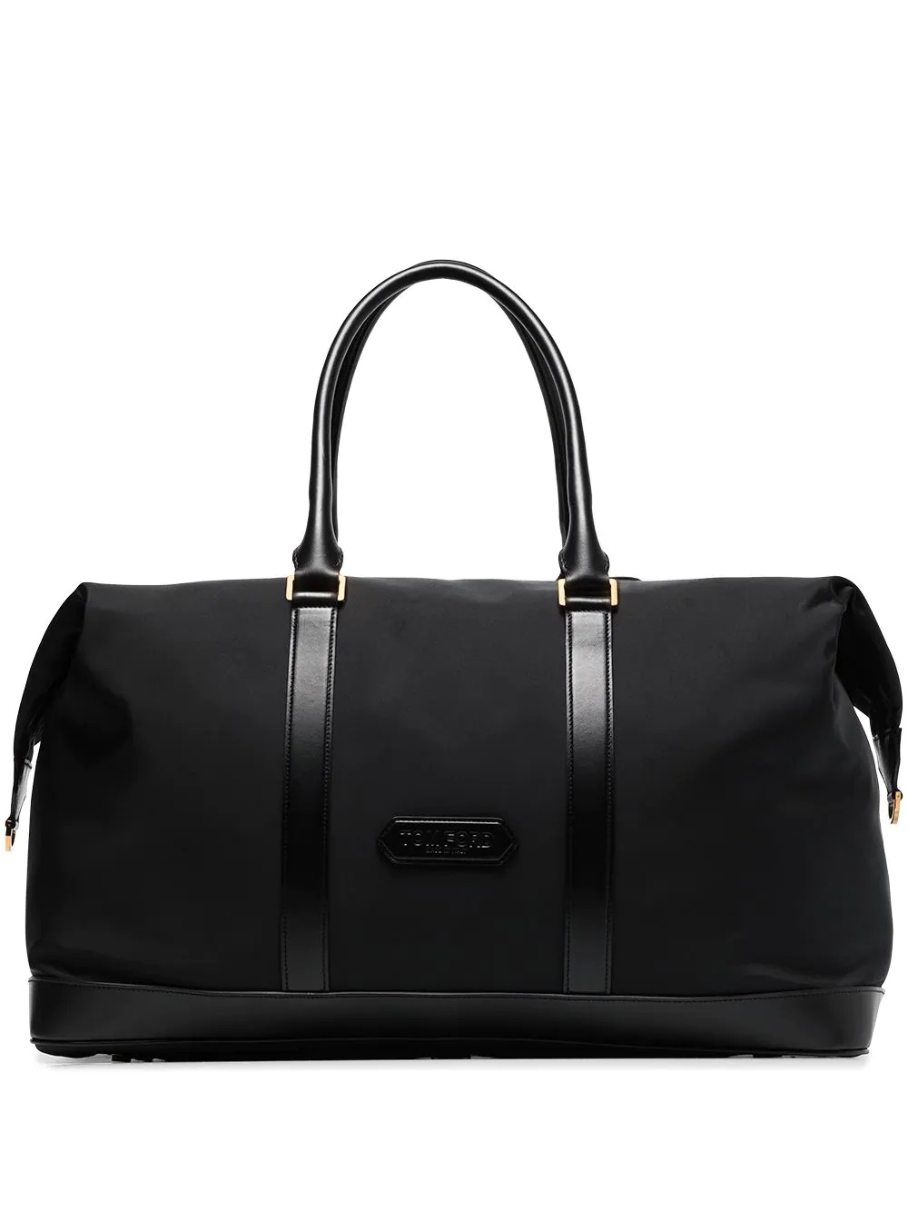 leather trim holdall - 1