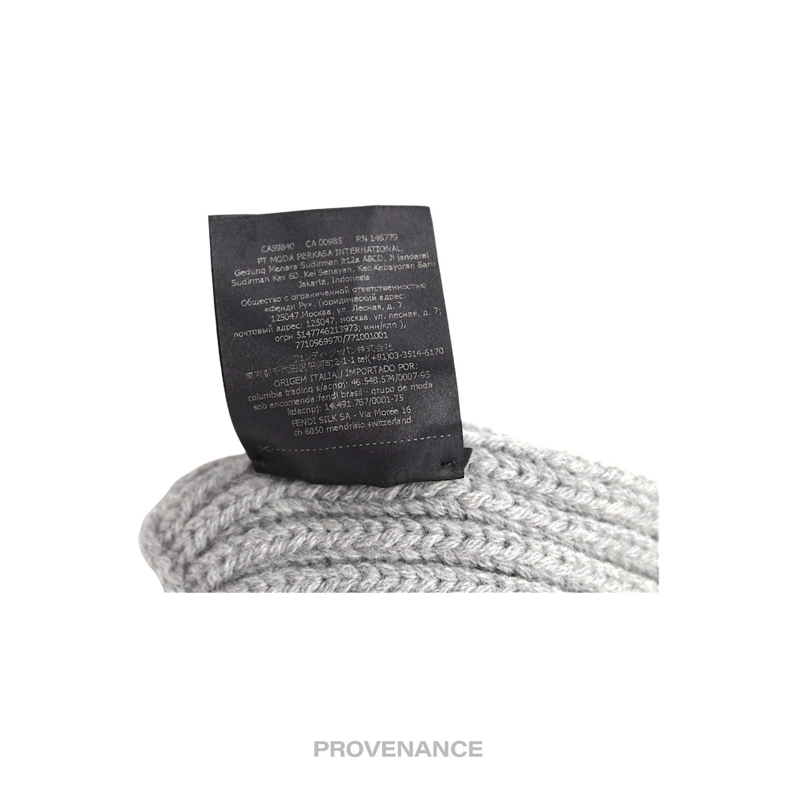 FENDI Eye Monster Wool Scarf - Grey - 10