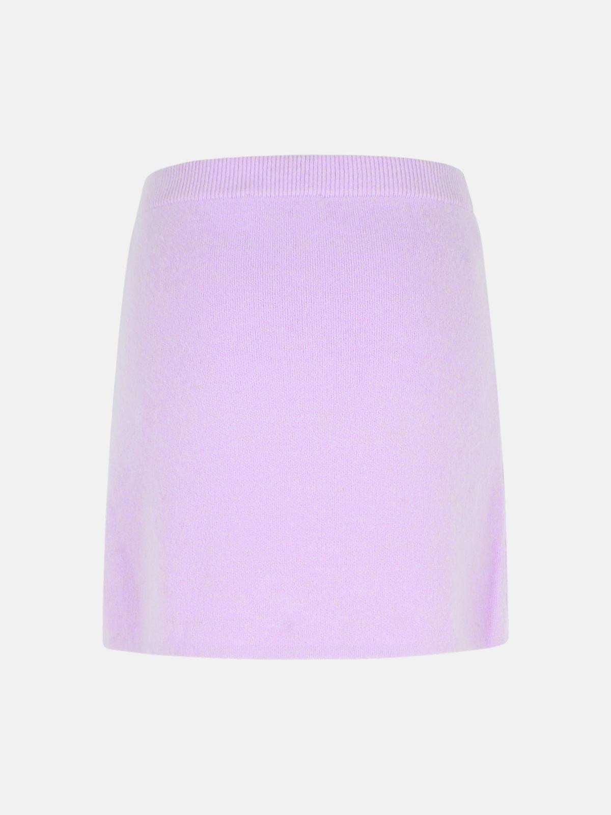 'CRYSTAL' SKIRT IN LILAC VISCOSE BLEND - 3