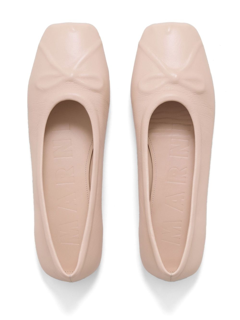 bow-detail ballerina shoes - 4