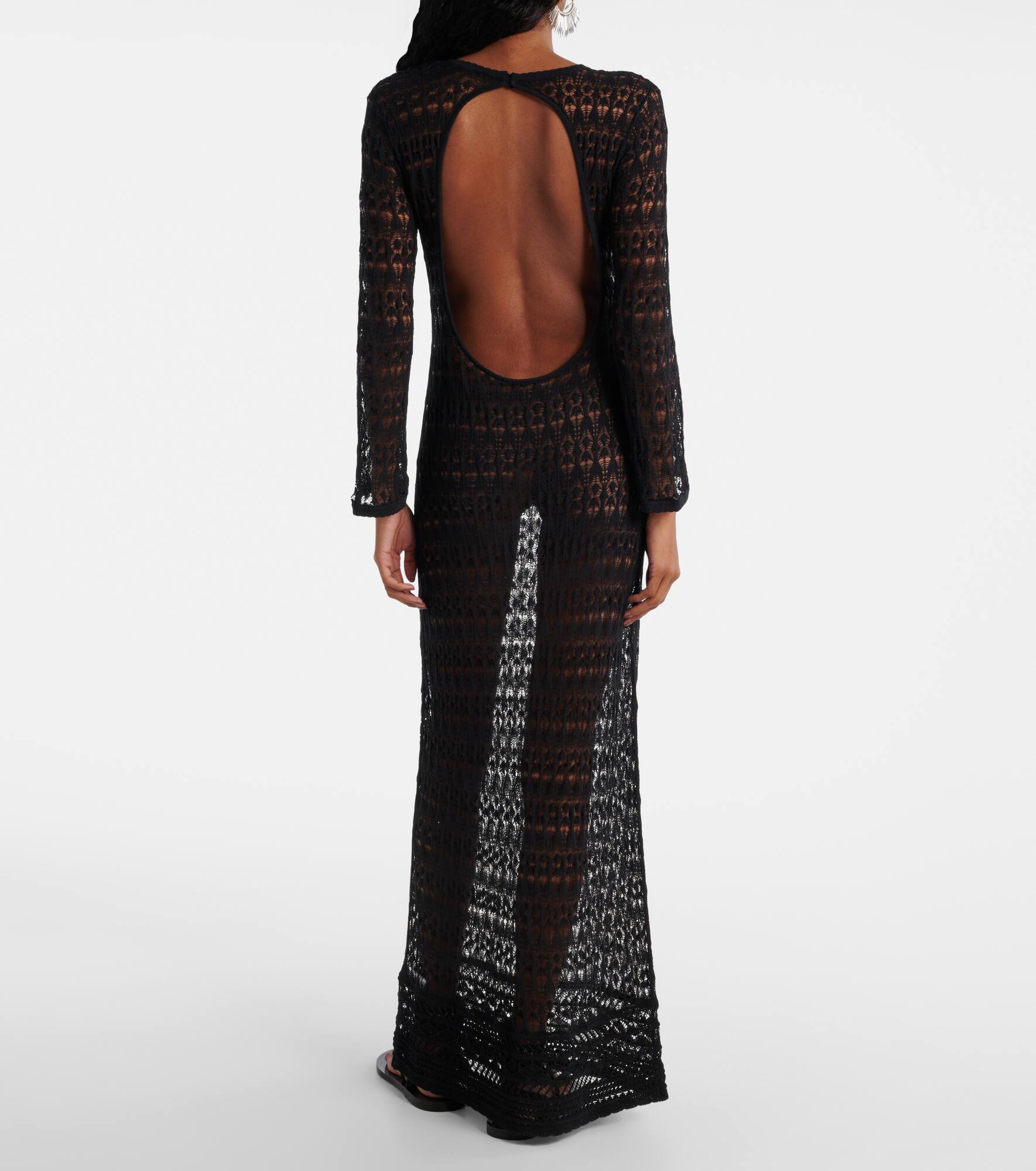 Paloma crochet cotton-blend maxi dress - 3