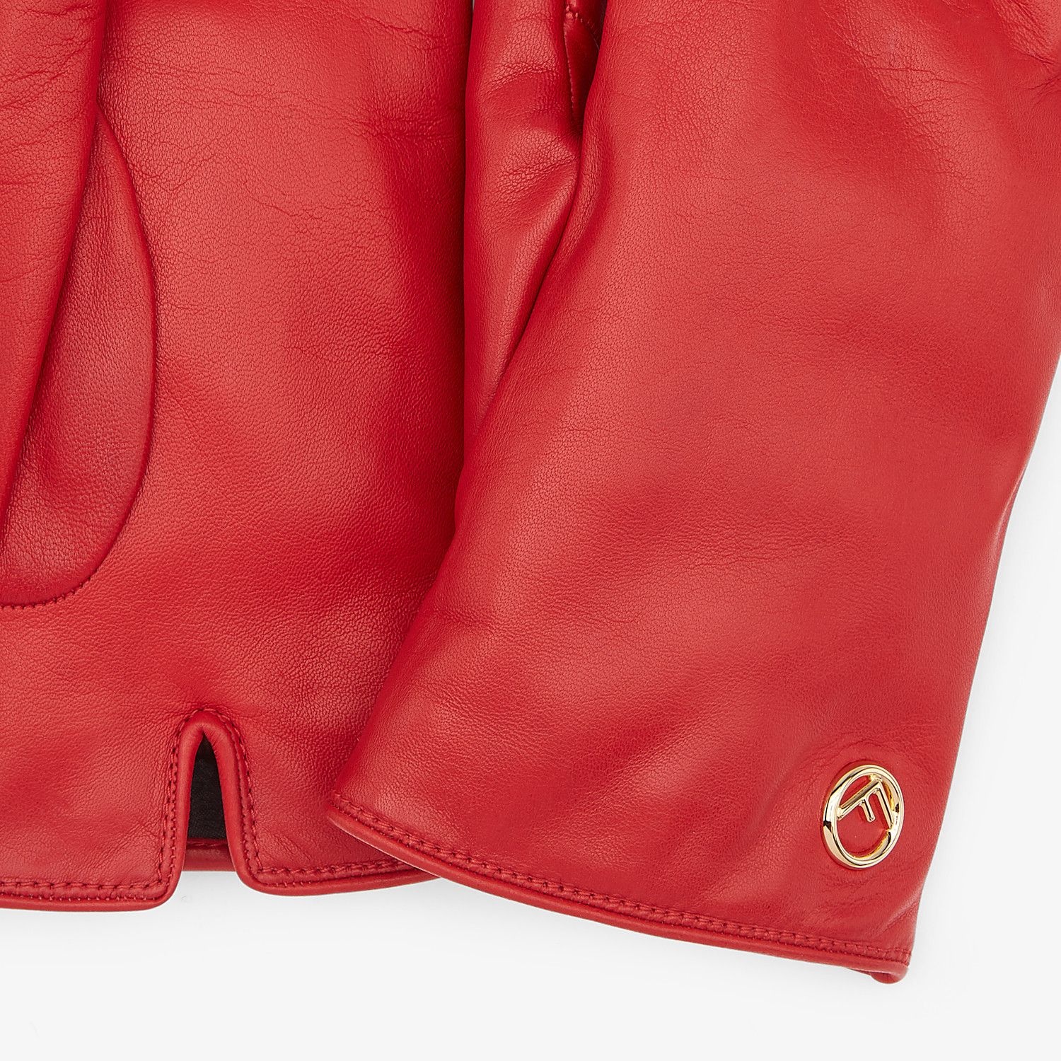 Red nappa leather gloves - 2