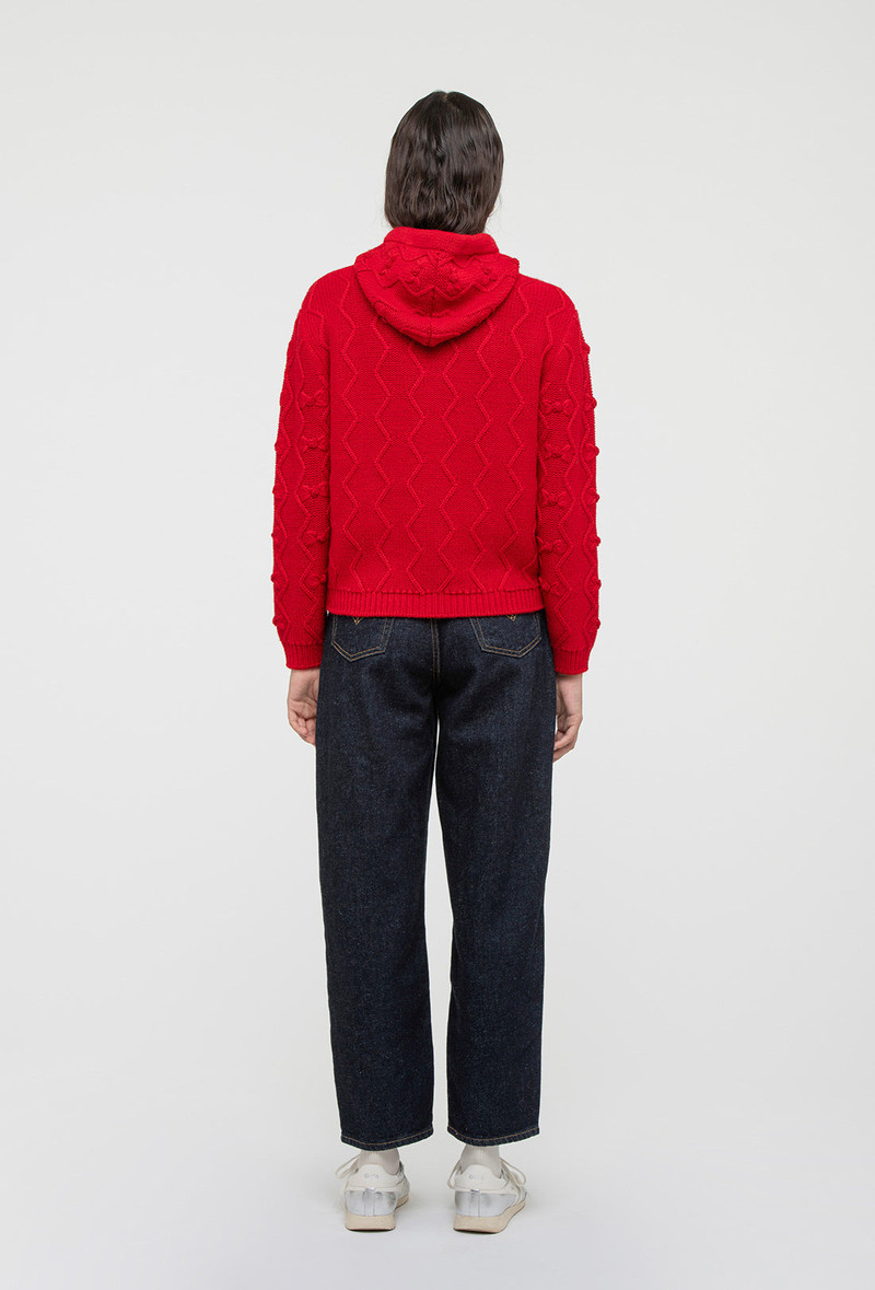 Junie Hoodie - Rose Red 6