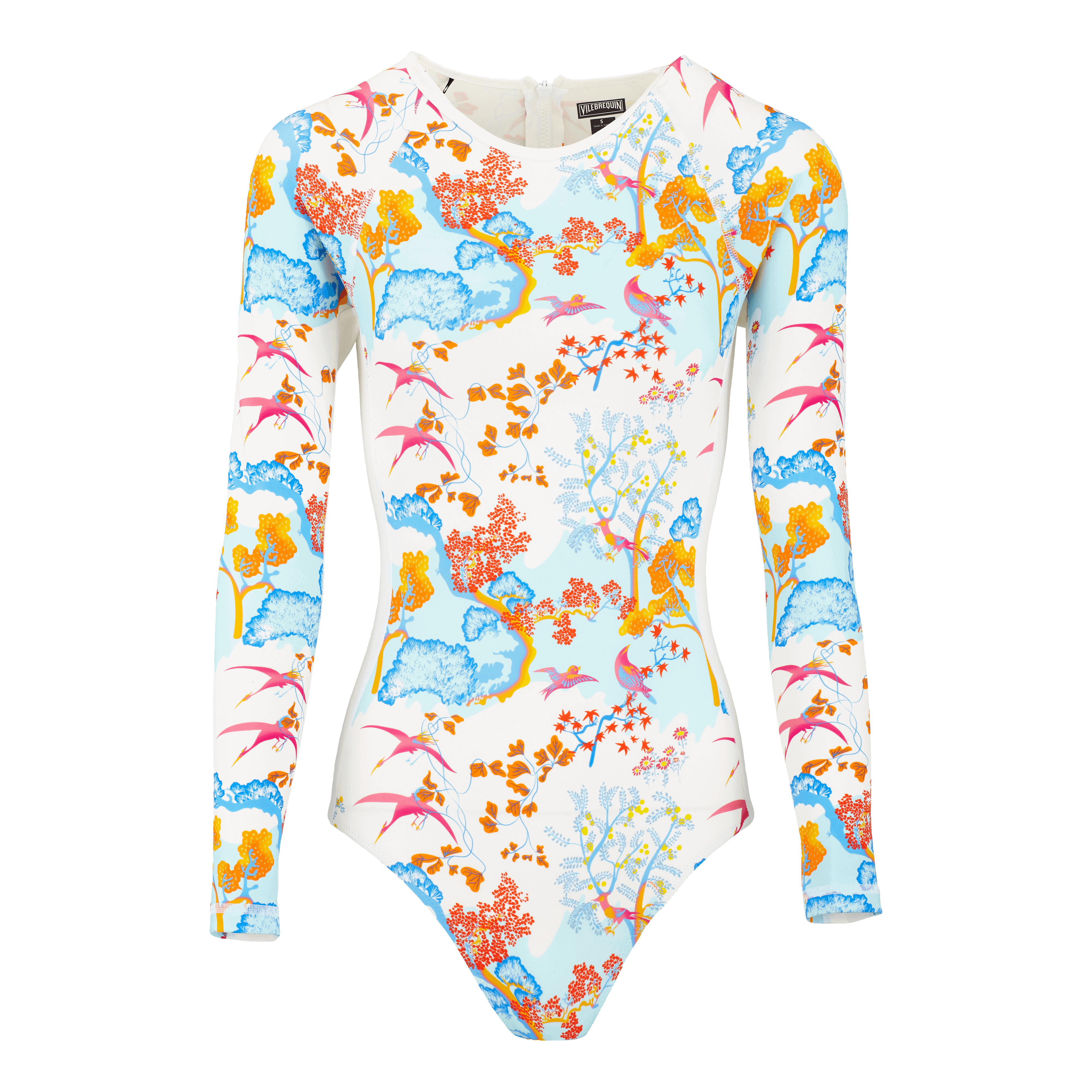 Women Long Sleeves One-Piece Rashguard Raiatea