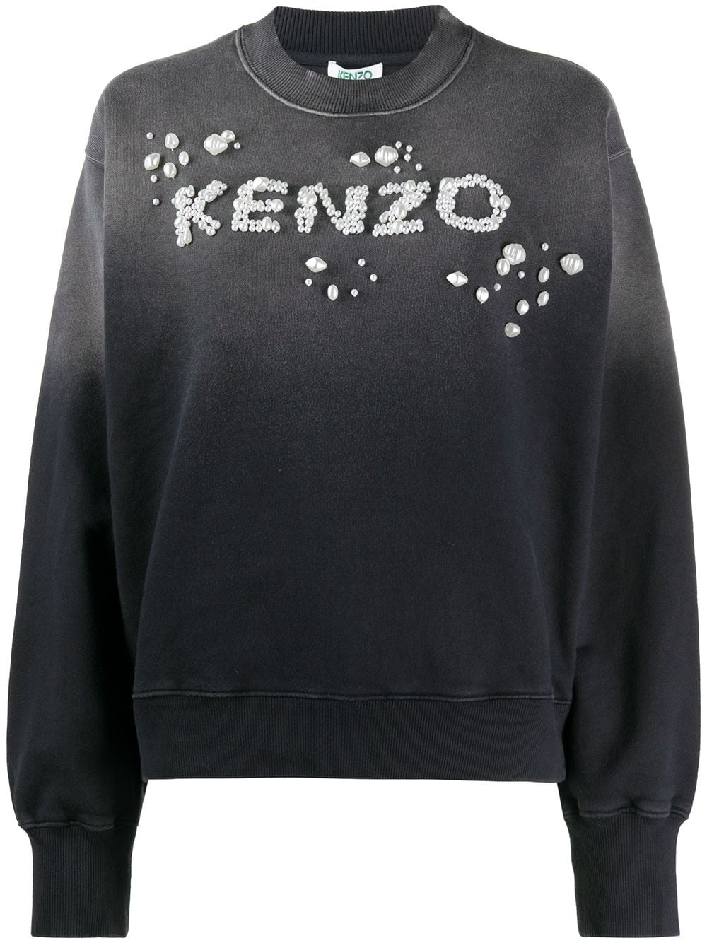 logo-embellished ombré sweatshirt - 1