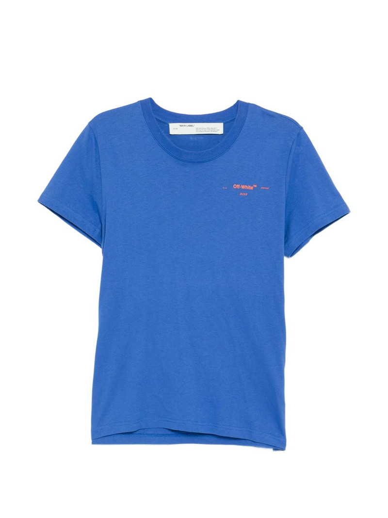 rhinestone-embellished embroidery T-shirt 1