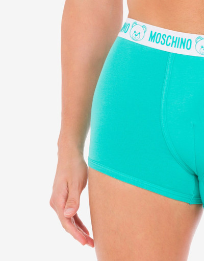 Moschino UNDERBEAR RUBBER LOGO STRETCH JERSEY BOXERS outlook