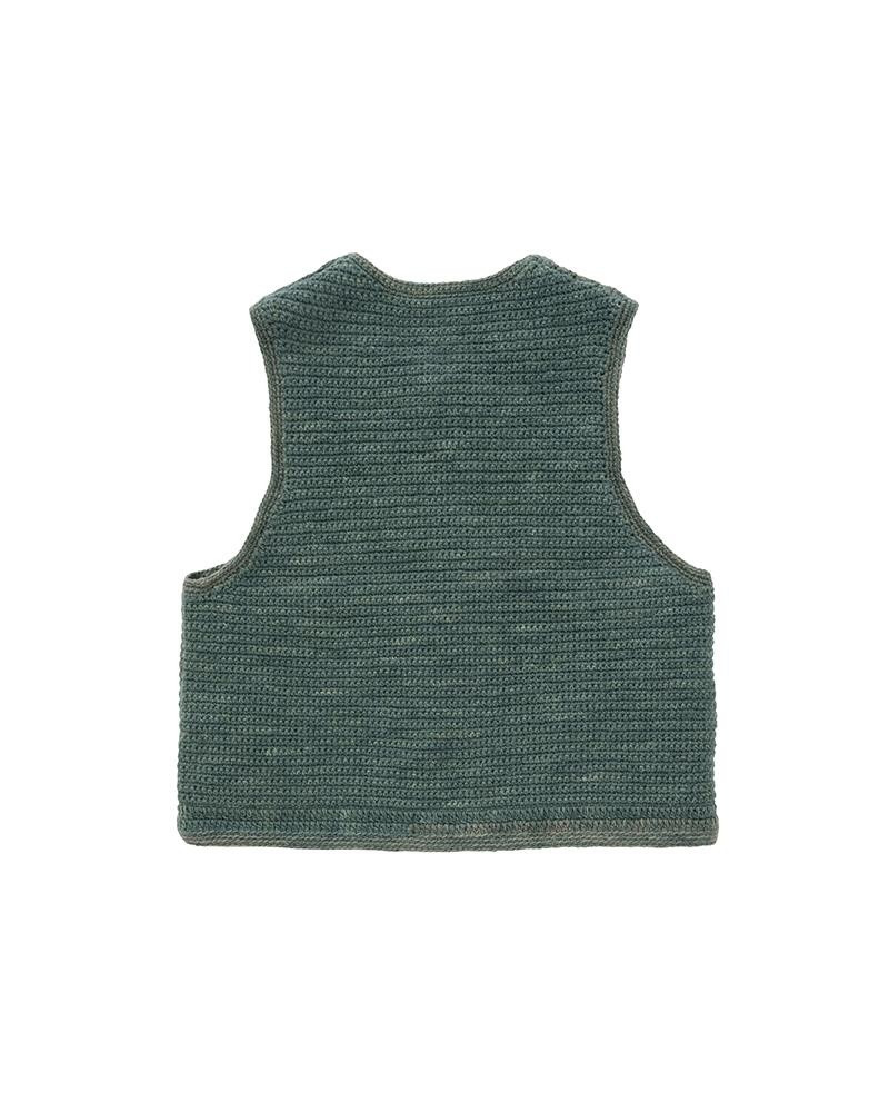 visvim CROCHET KNIT VEST (N.D.) LT.GREEN outlook
