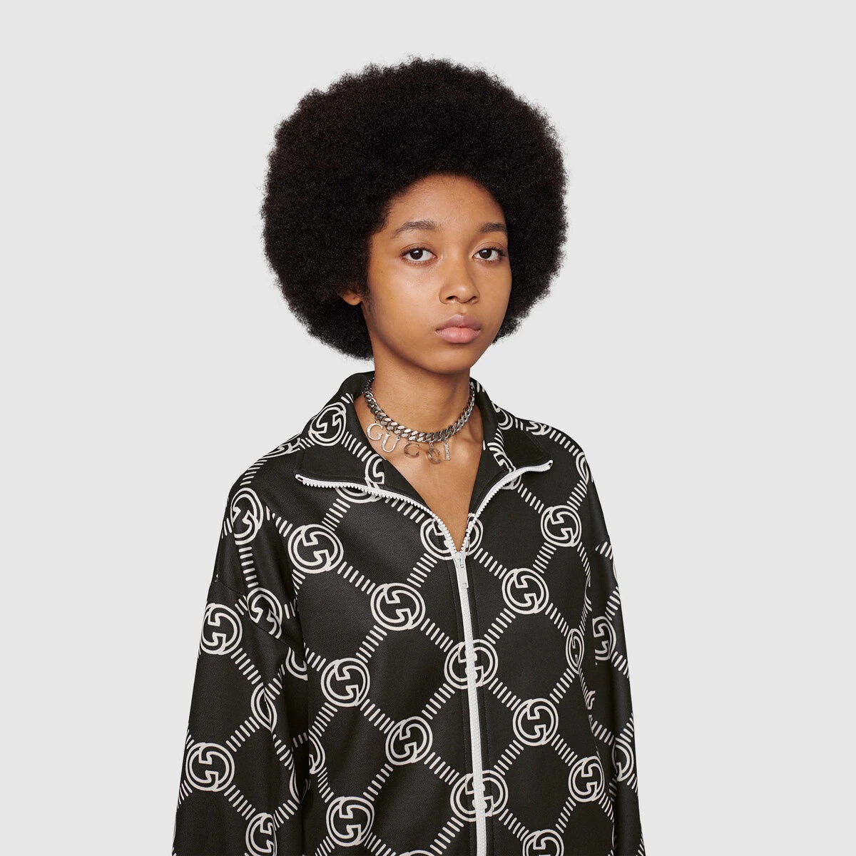 Interlocking G zip jacket - 7
