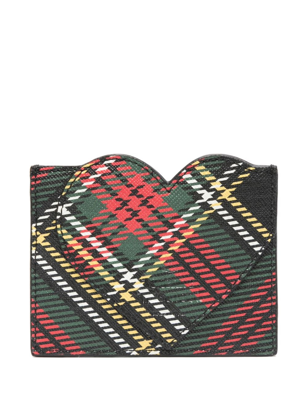 heart-shaped plaid cardholder - 2