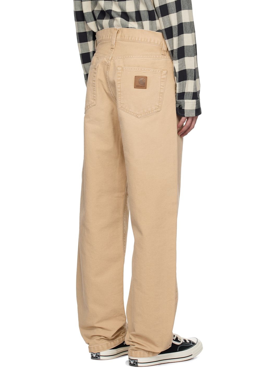 Beige Landon Canvas Trousers - 3