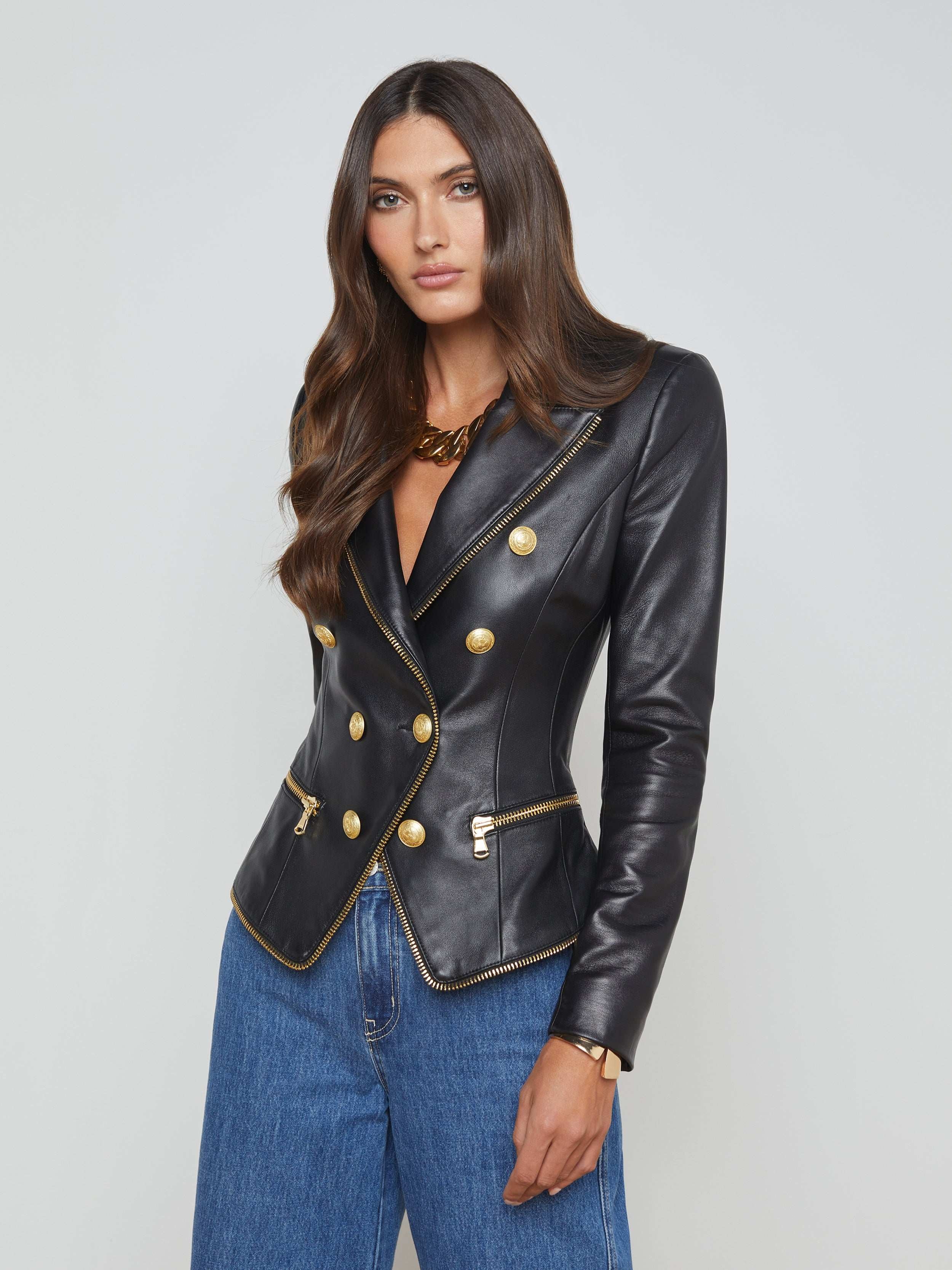 Ottilie Leather Blazer - 2
