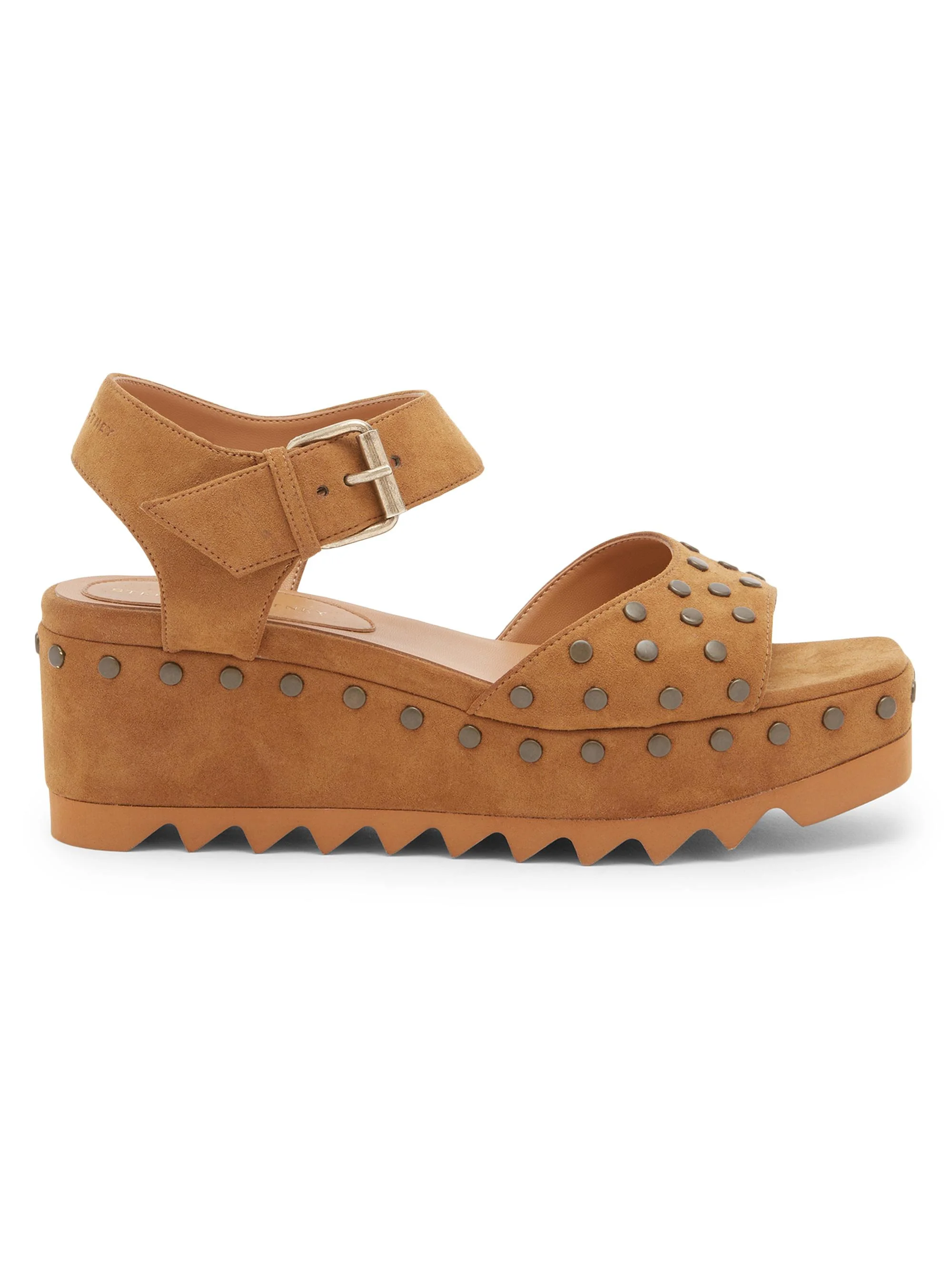 Women's Elyse Studded Faux-Suede Platform Sandals - Brandy - 1