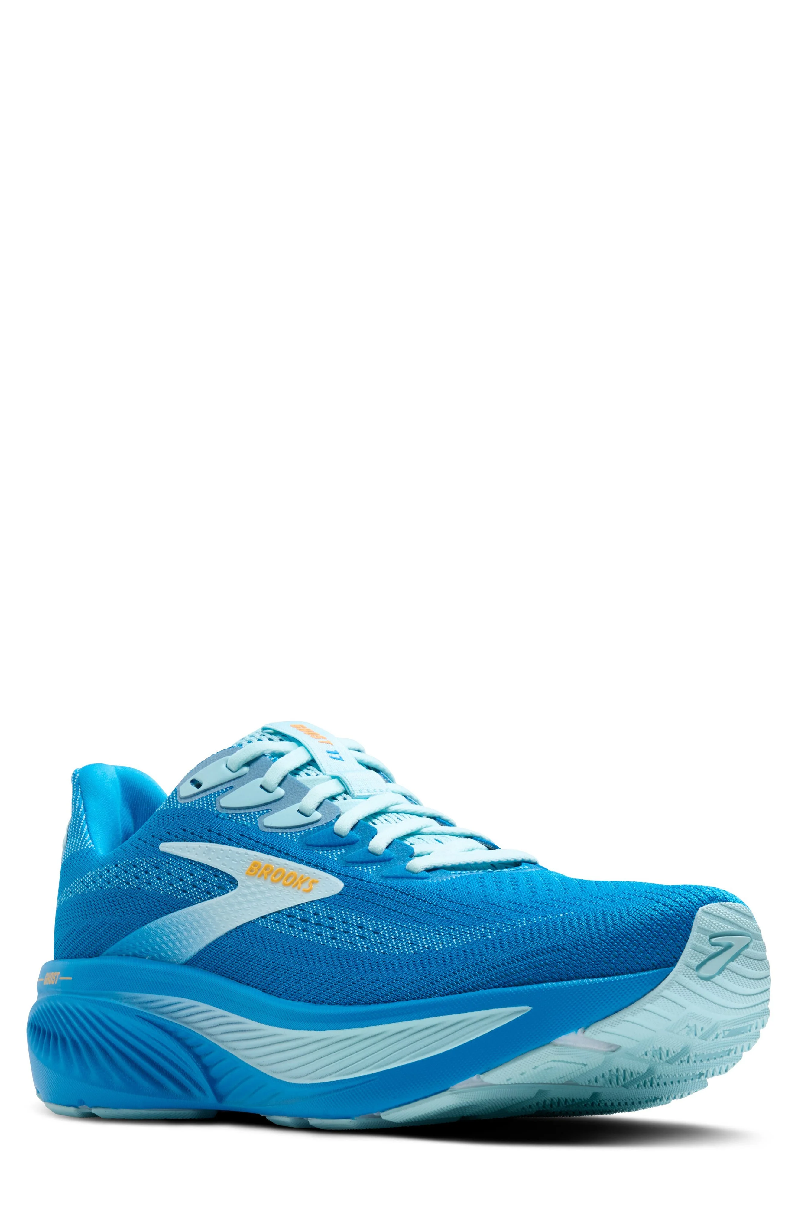 Brooks Ghost 17 Running Shoe in Cloissone/Blue/Orange at Nordstrom - 1