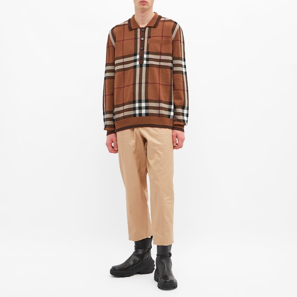 Burberry Check Knitted Polo - 7