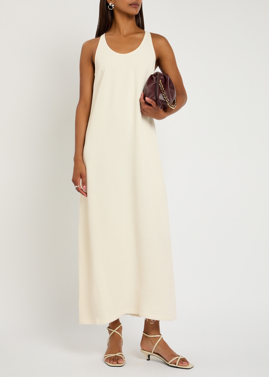 Toteme Scoop-neck Woven Midi Dress - 4