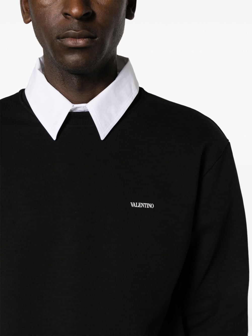logo-print cotton sweatshirt - 5